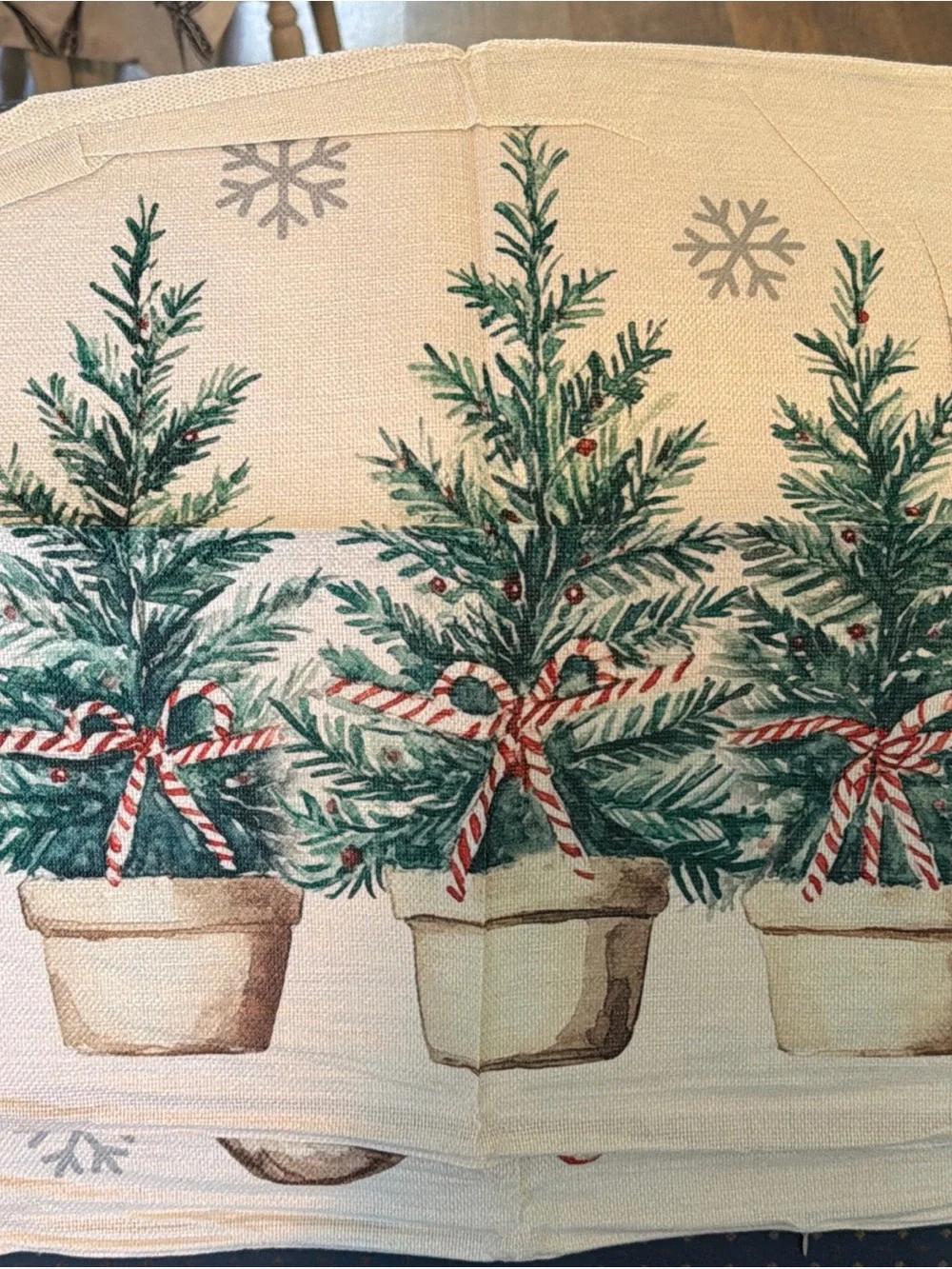 Holiday Mitten and Stocking Decorative Pillow Covers - Cream